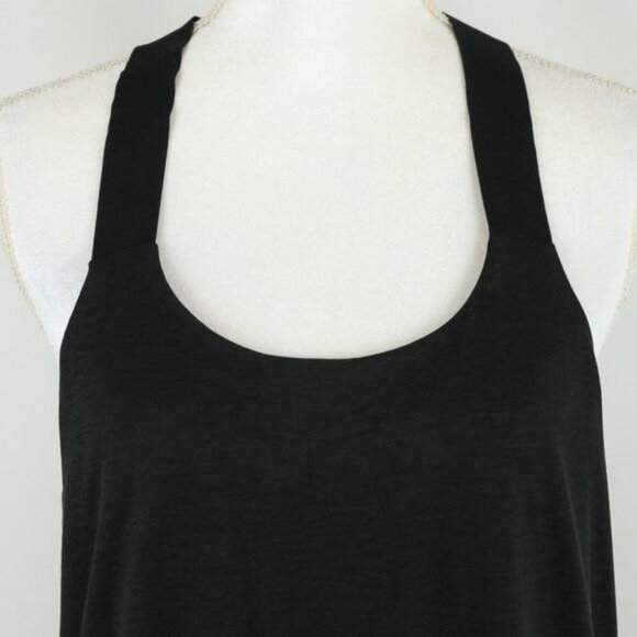 Prana Tonga Women's Medium Black Double Layer Scoop Neck Activewear Tank Top - Picture 4 of 9